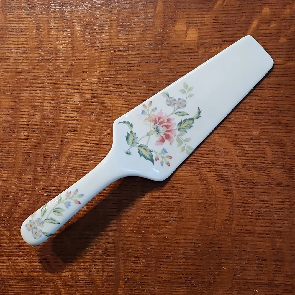 Floral plate and server - Picture 3 of 6